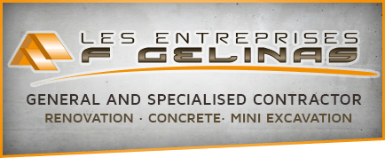 Concrete and foundation repairs, mini-excavation F. Gélinas