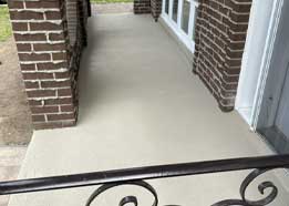 Resurfacing a balcony to the polymer cement