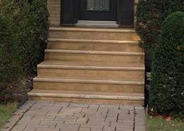 Concrete balcony with bull nose color